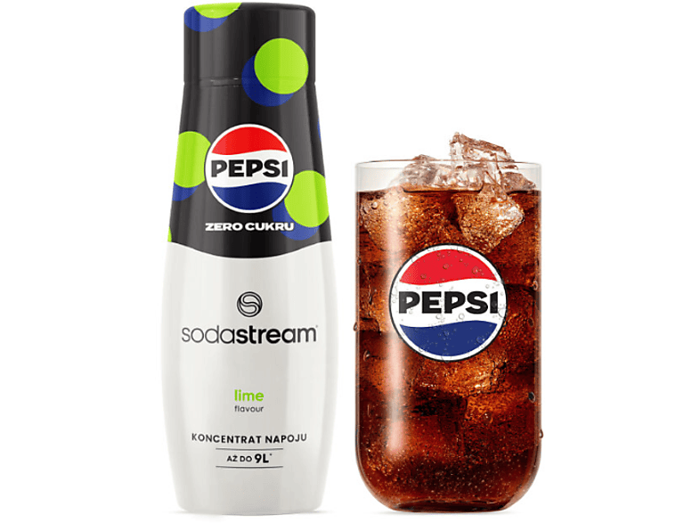 Syrop SODASTREAM Pepsi Lime Zero cukru 440ml – zdjęcie 2