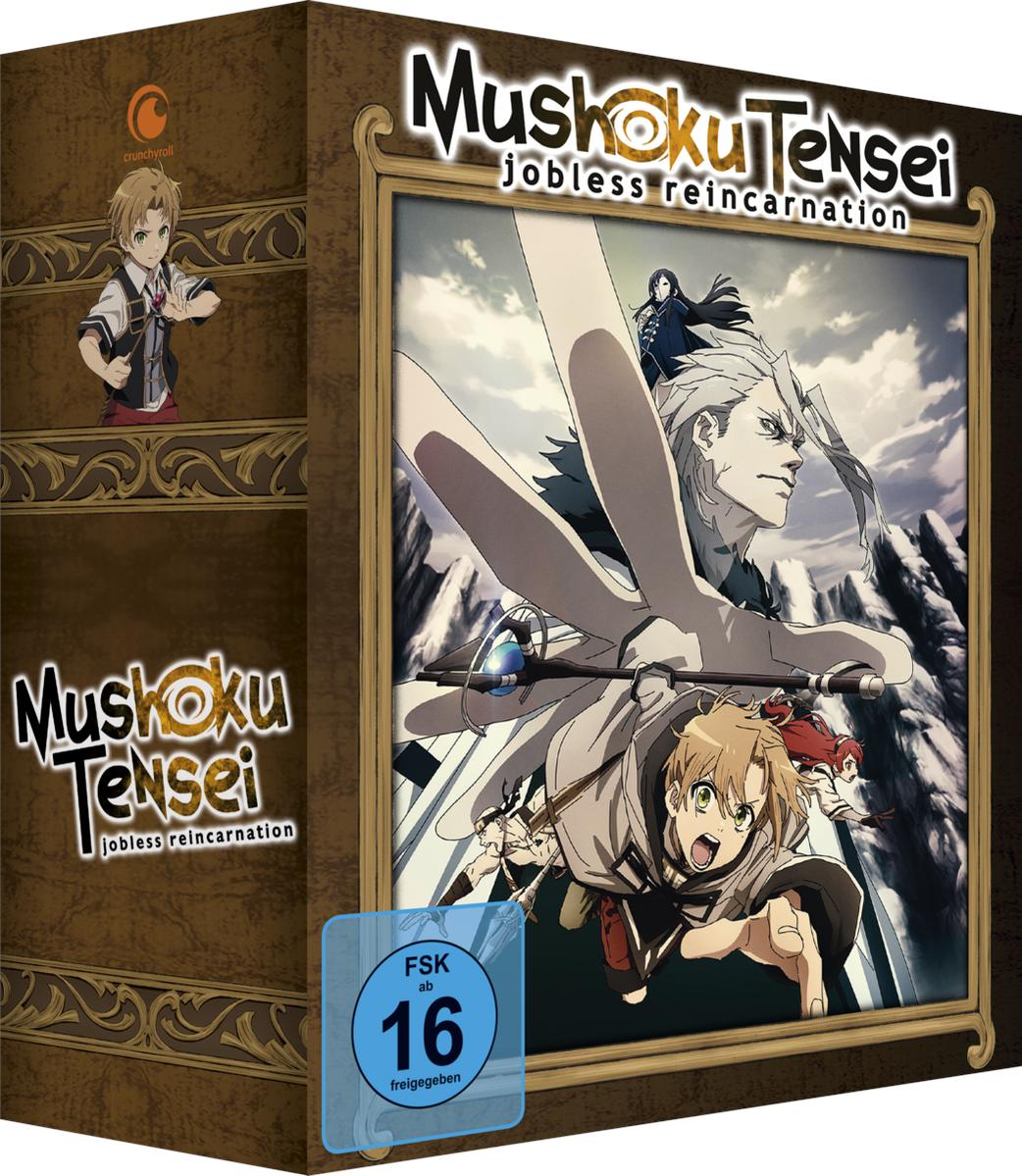 Box-Art zeigt einen Mann und andere Charaktere aus einer Anime-Serie.