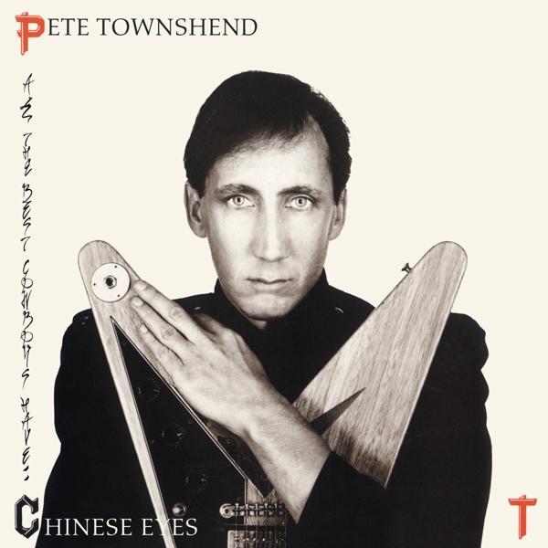 Album borító: Pete Townshend egy gitárra emlékeztető hangszert tart. Írott betűs szöveg.