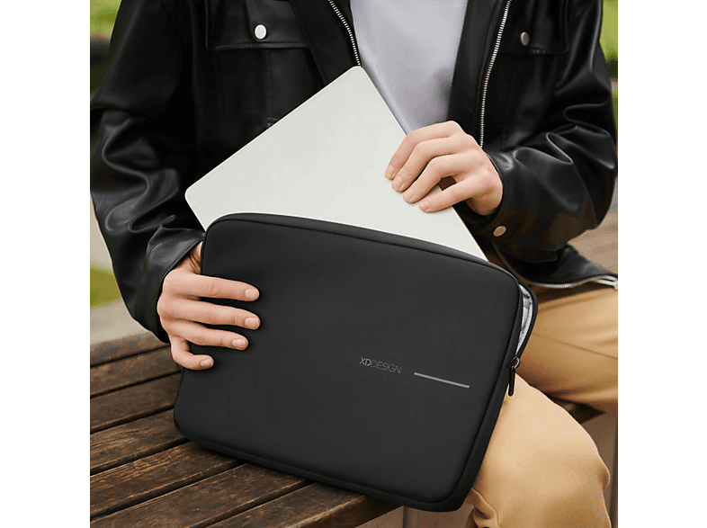 XD DESIGN 16 inç Everyday Suya Dayanıklı Laptop Macbook Tablet Kılıfı Siyah_7