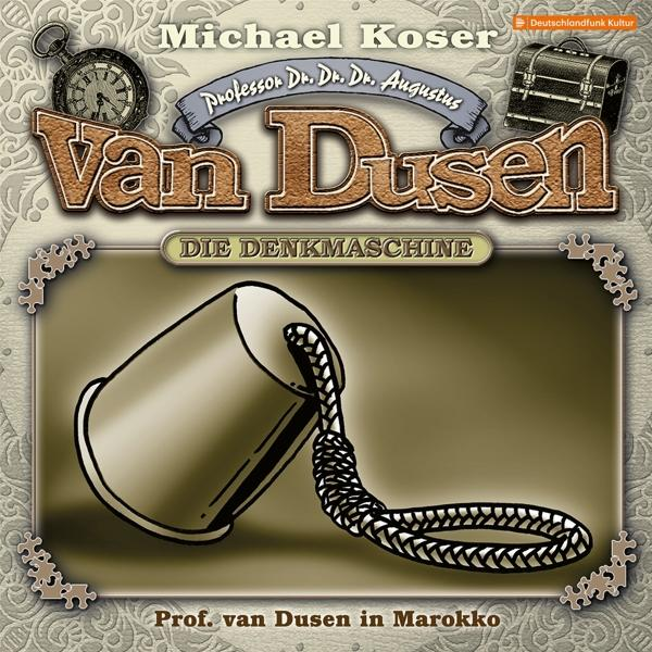 Buchcover: 'Van Dusen Die Denkmaschine'. Zeigt eine Glocke und eine Uhr.