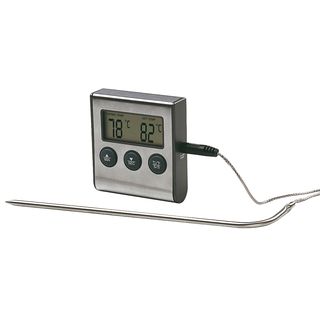 KOENIC KTM-1003 Bratenthermometer mit Timer / Countdown & Alarm, mit Magnet (230 mm)