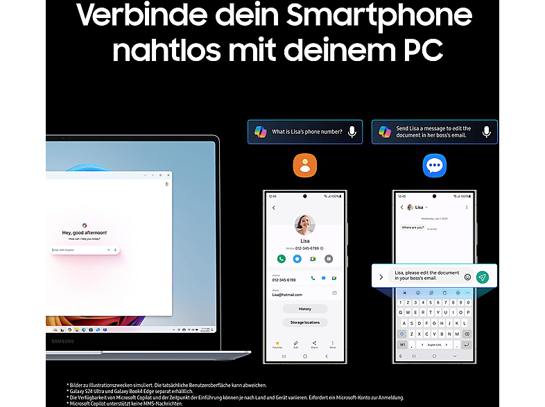 Thumbnail - SAMSUNG Galaxy Book 4 Edge, Copilot+ PC, Notebook, mit 14 Zoll Display, Qualcomm Snapdragon X Elite X1E-80-100 Prozessor...
