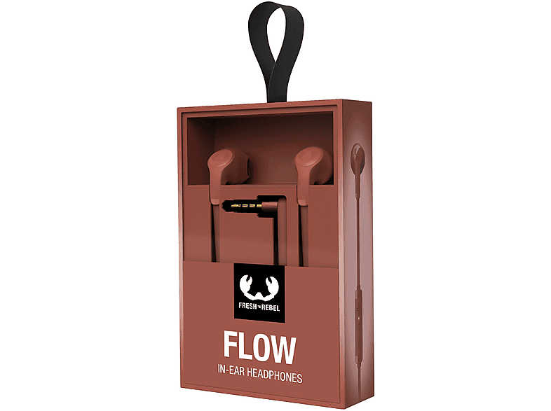 FRESH'N REBEL Flow in-ear Kulak İçi Kablolu Kulaklık Safari Kırmızısı_2