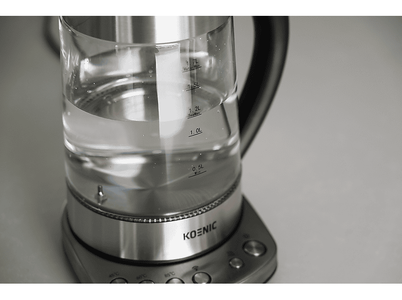 KOENIC KTM 221723 M Wasserkocher/ Teekocher (2200 Watt , Silber)