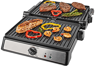 NEDIS KAGR141FSR Kontaktgrill, 2000 W, 29 x 23 cm, inox