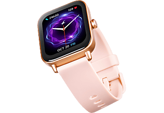 TTEC Tempus 46mm TFT Ekranlı Kare Plastik Kasa Akıllı Saat Rose Gold_1