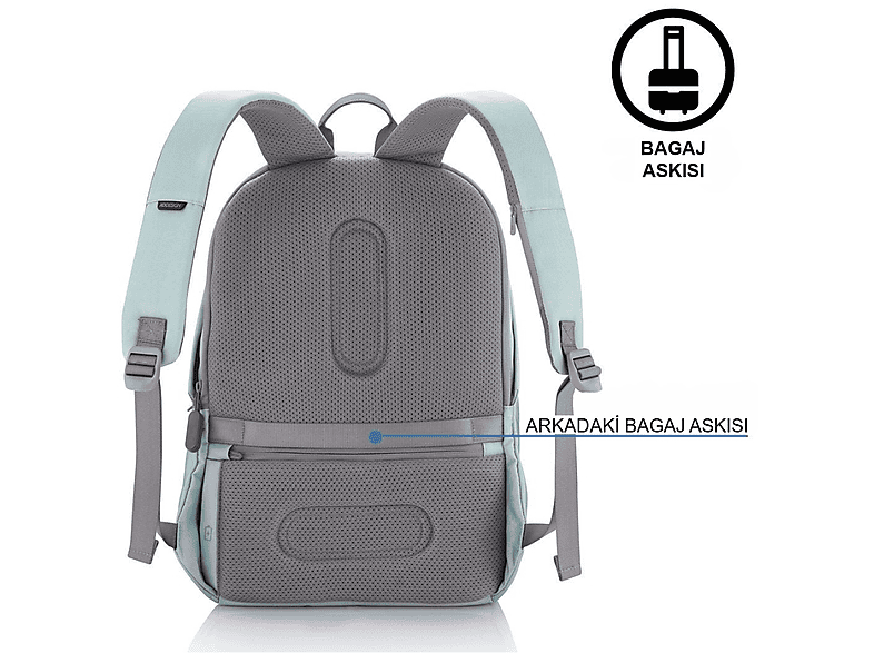 XD DESIGN Bobby Soft Usb Şarj Girişli Suya Dayanıklı Hırsızlık
