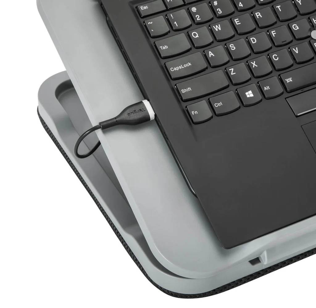 Soporte elevador - Targus AWE90GL, Ajustable en altura, Para portátiles de 18", Gris