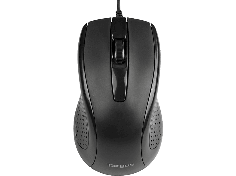 Ratón - Targus AMU81AMGL, Óptico, 1000 DPI, Ergonómico, Antimicrobiano, Negro