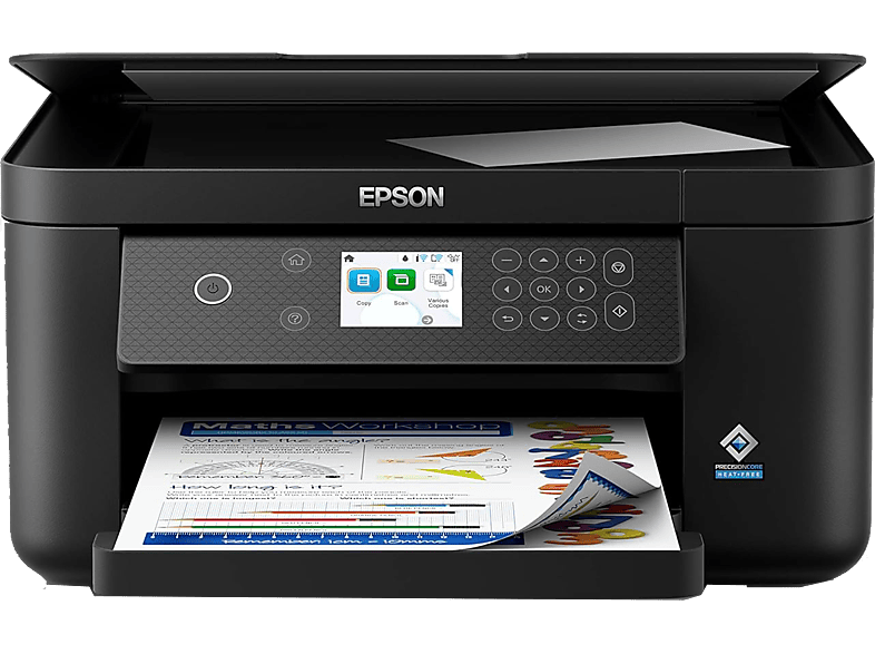 Impresora multifunción - Epson XP-5200, Inyección de tinta, 14 ppm, Conexión Wi-Fi, A4, Impresión móvil, Negro