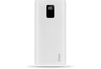 TTEC PowerSlim Trio LCD 10.000mAh PD 22,5W Dahili Kablolu Taşınabilir Şarj Cihazı Beyaz_0