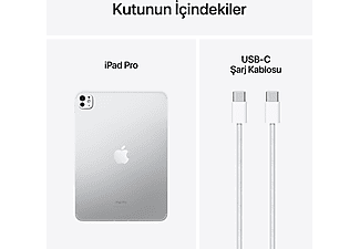 APPLE 11" iPad Pro WiFi + Cellular 1TB Tablet Gümüş MVW63TU/A_9