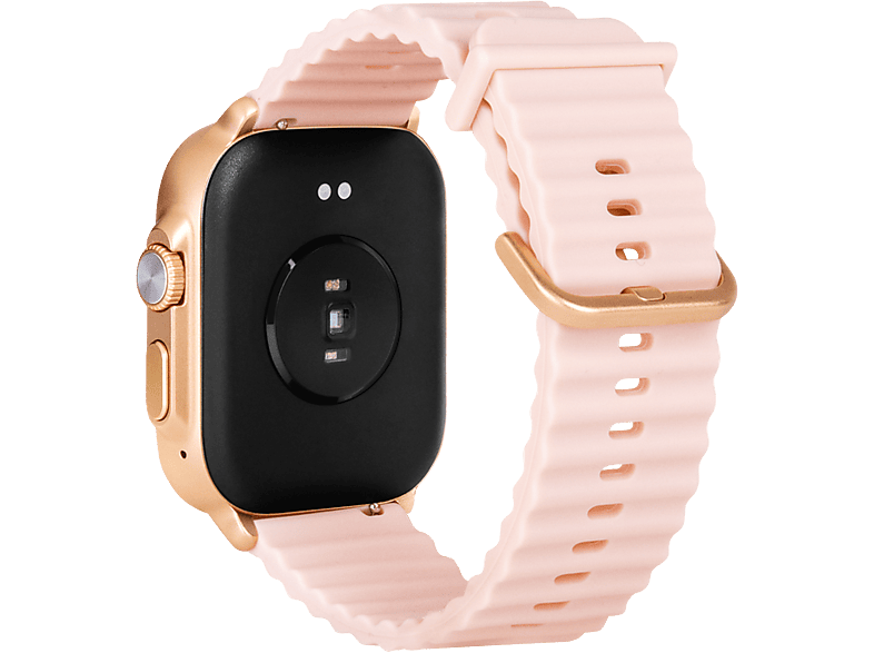 TTEC Tempus 51mm TFT Ekranlı Kare Metal Kasa Akıllı Saat Rose Gold_6