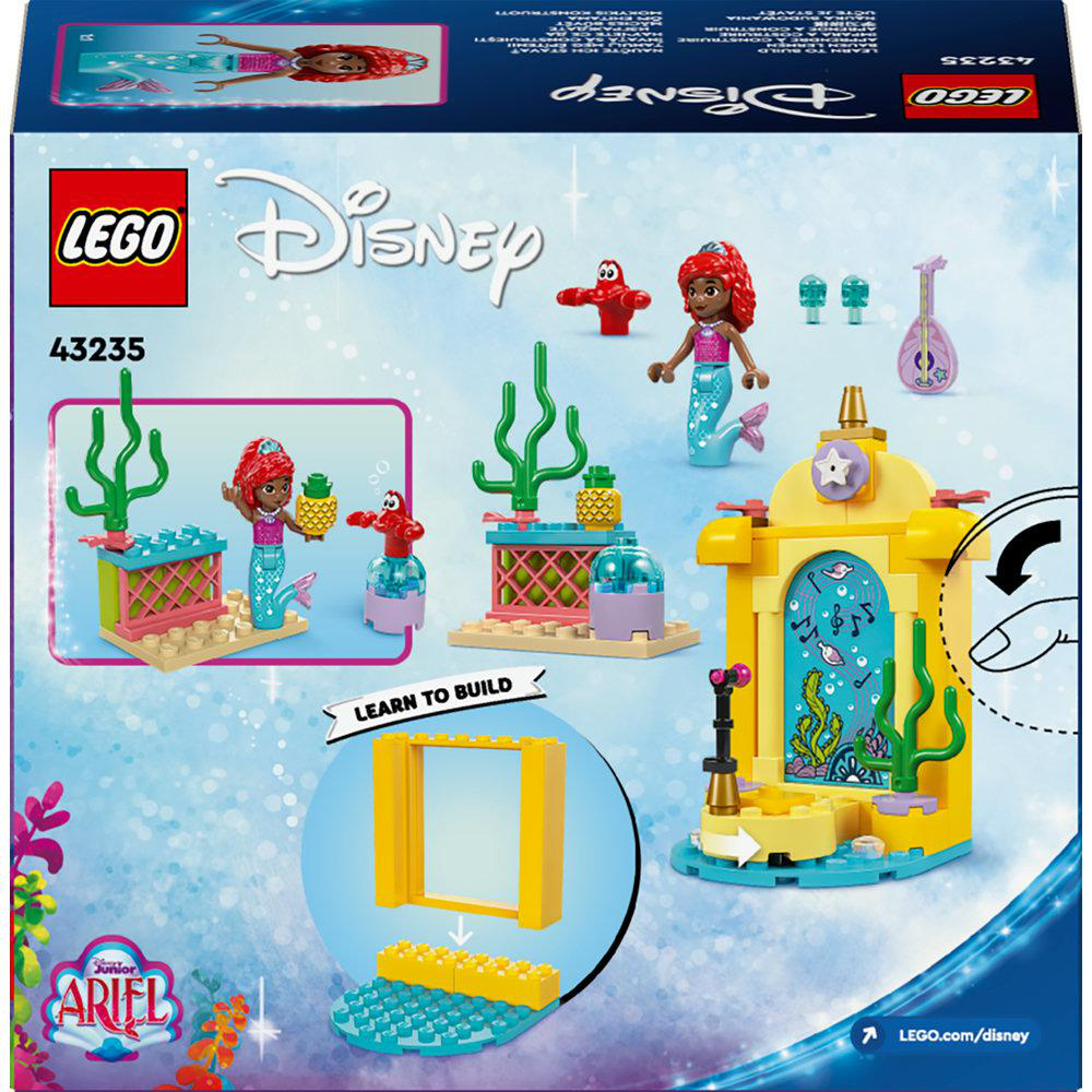 Lego Disney Junior Ariel Setbox, mit Figuren und Bausteinen.