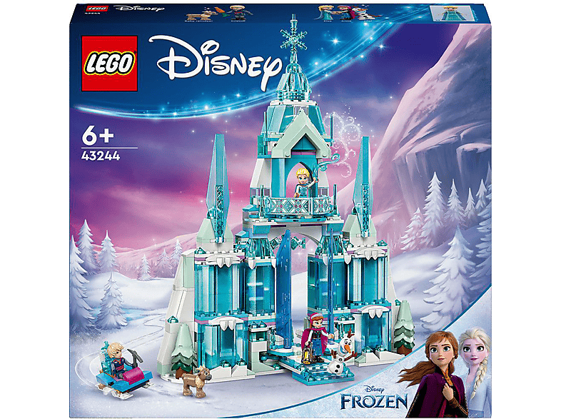 LEGO Disney Princess 43244 Elsas Winterpalast Bausatz, Mehrfarbig
