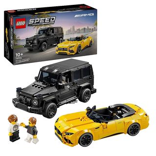 LEGO Speed Champions 76924 Mercedes-AMG G 63 & Mercedes-AMG SL 63 Bausatz, Mehrfarbig