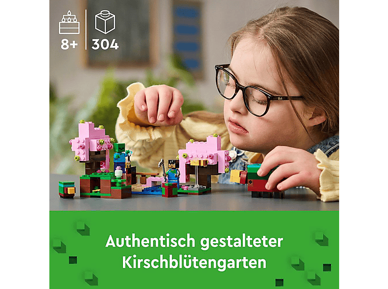 Thumbnail - LEGO Minecraft 21260 Der Kirschblütengarten Bausatz, Mehrfarbig