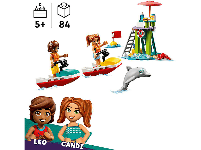 Thumbnail - LEGO Friends 42623 Rettungsschwimmer Aussichtsturm mit Jetskis Bausatz, Mehrfarbig