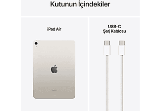 APPLE 11" iPad Air Wi-Fi 128GB Tablet Yıldız Işığı MUWE3TU/A_9