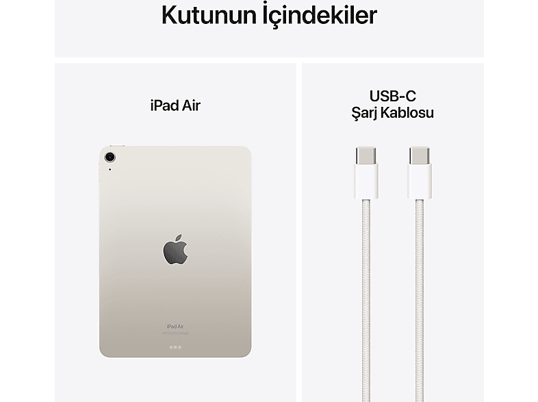 APPLE 11" iPad Air Wi-Fi 128GB Tablet Yıldız Işığı MUWE3TU/A_9