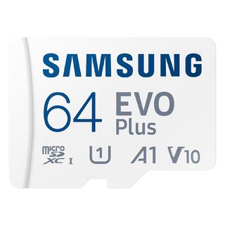 SAMSUNG Geheugenkaart 64 GB EVO PLUS micro SD met adapter (MB-MC64SA/EU)