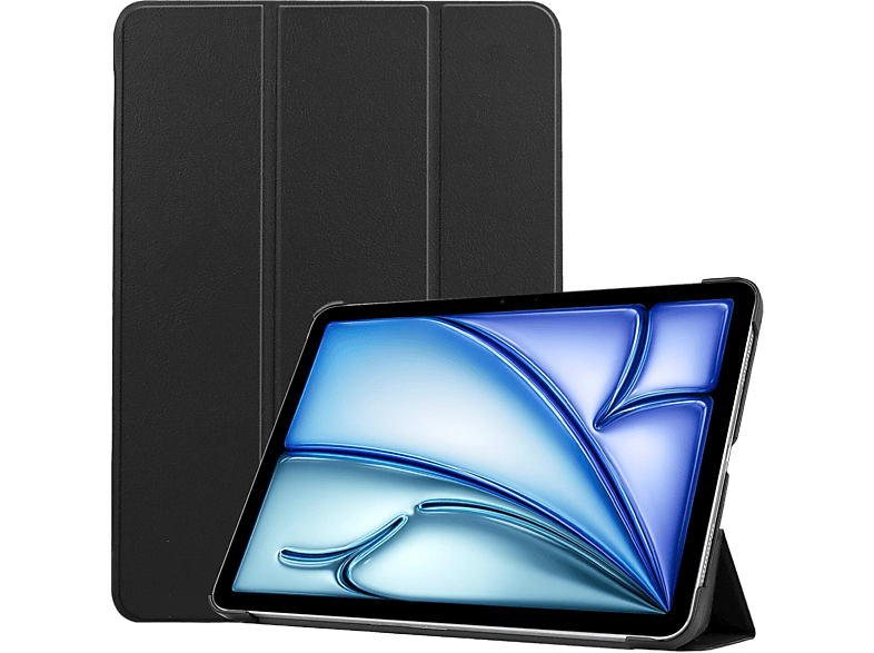 Just In Case Trifold Hoes voor Apple iPad Air 13-inch (2025 / 2024) Zwart