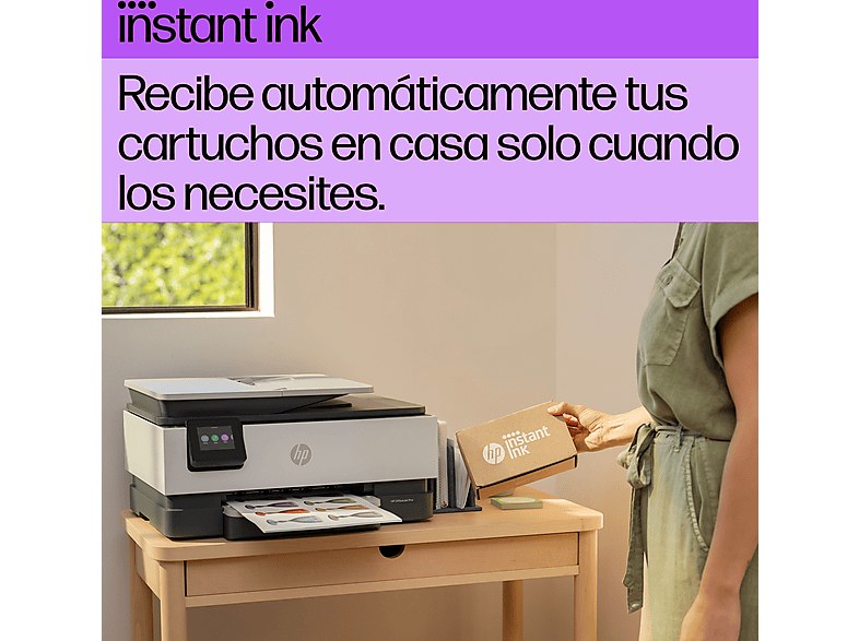 Impresora multifunción tinta - HP OfficeJet Pro 8124e, Impresión profesional, a doble cara, 20 ppm, Instant Ink – imagen 2