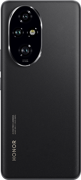 Fekete Honor telefon többféle kamera lencsével.