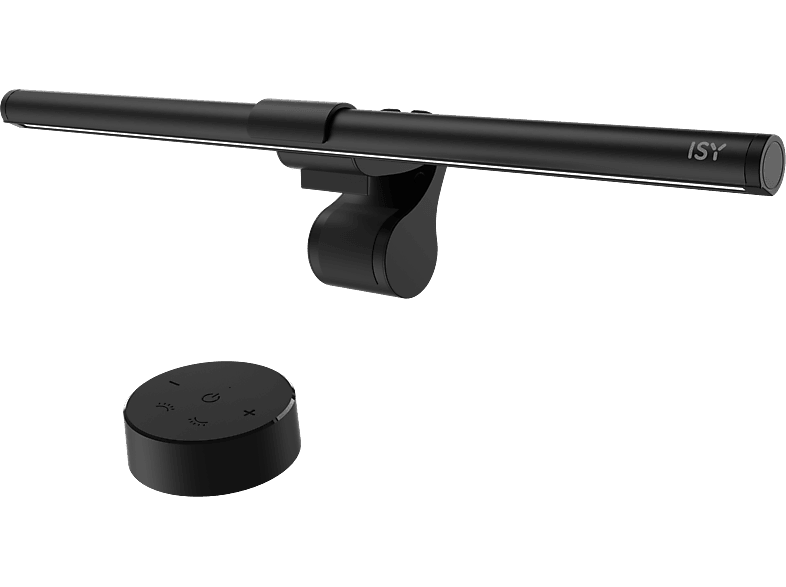 ISY IML 1000 LED Monitorlampe mit Fernbedienung, Schwarz