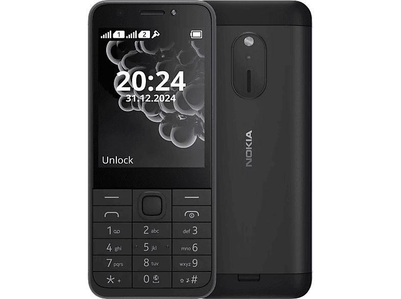 NOKIA 230 (2024) DualSIM Fekete Kártyafüggetlen Mobiltelefon