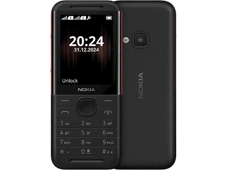 NOKIA 5310 (2024) DualSIM Fekete/piros Kártyafüggetlen Mobiltelefon