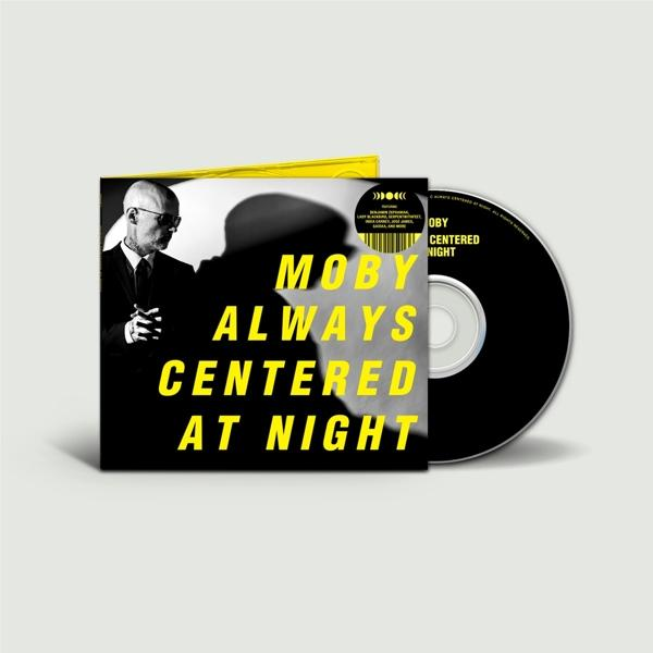 Moby 'Always Centered at Night' című albumának borítója CD-vel.