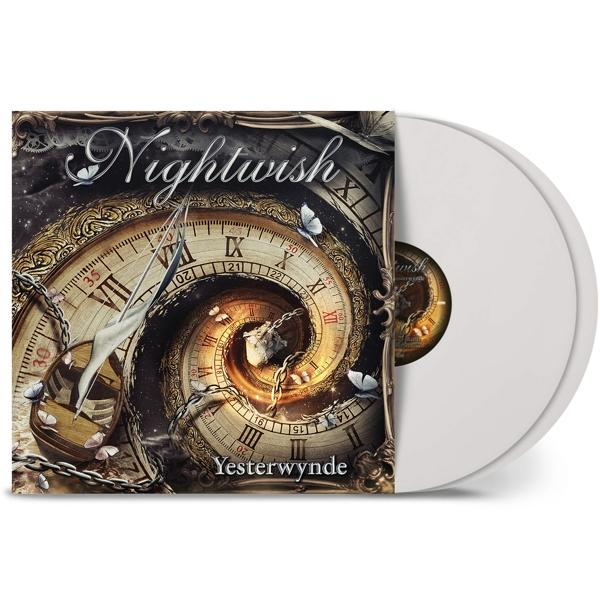 Nightwish album borító órával és pillangókkal. Fehér vinil lemez.