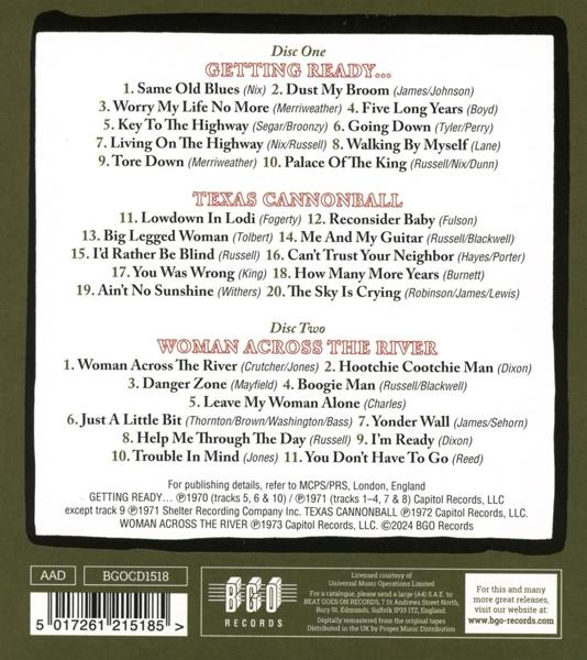 Die Rückseite einer CD mit der Titelliste und Albuminformationen.