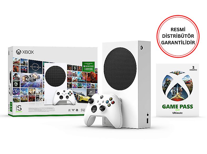 MICROSOFT Xbox Series S 512GB Oyun Konsolu + 3 Ay Gamepass Ultimate