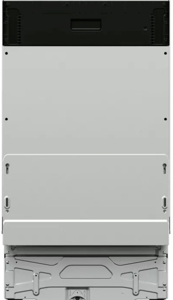 Zbliżenie białej elektrycznej szczoteczki do zębów.