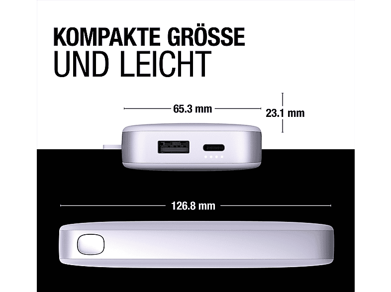 FRESH N REBEL 2PB12100DL Ultra Fast Charging und 20W Powerbank 12000 mAh Dreamy Lilac