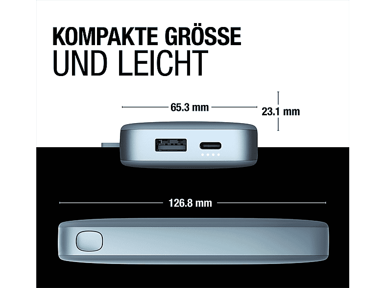 FRESH N REBEL 2PB12100DV Ultra Fast Charging und 20W Powerbank 12000 mAh Dive Blue