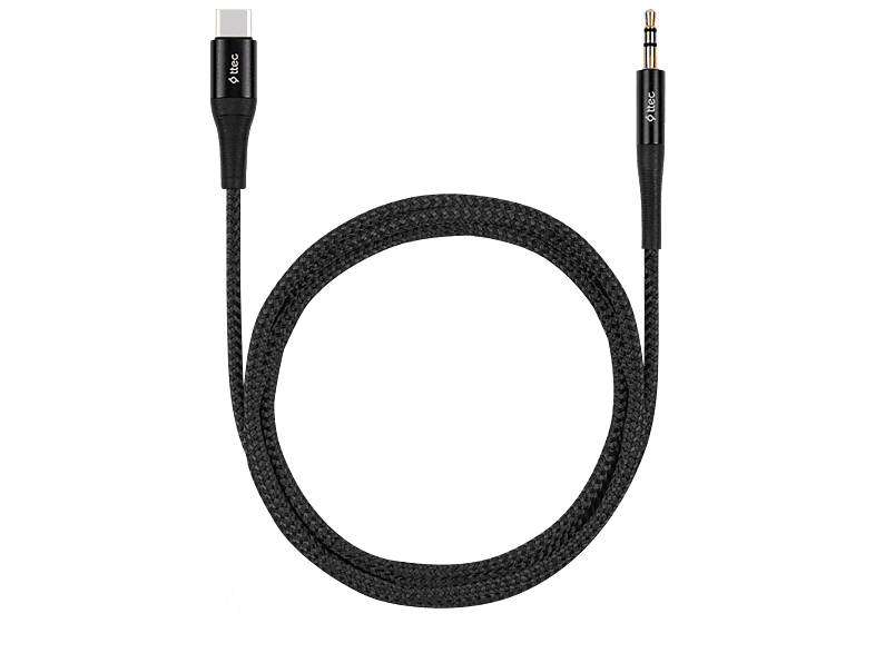 TTEC Aux - USB-C Ses Kablosu 100cm Siyah_0