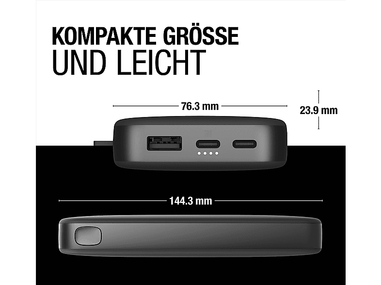 Thumbnail - FRESH N REBEL 2PB18100SG Ultra Fast Charging und 20W Powerbank 18000 mAh Storm Grey