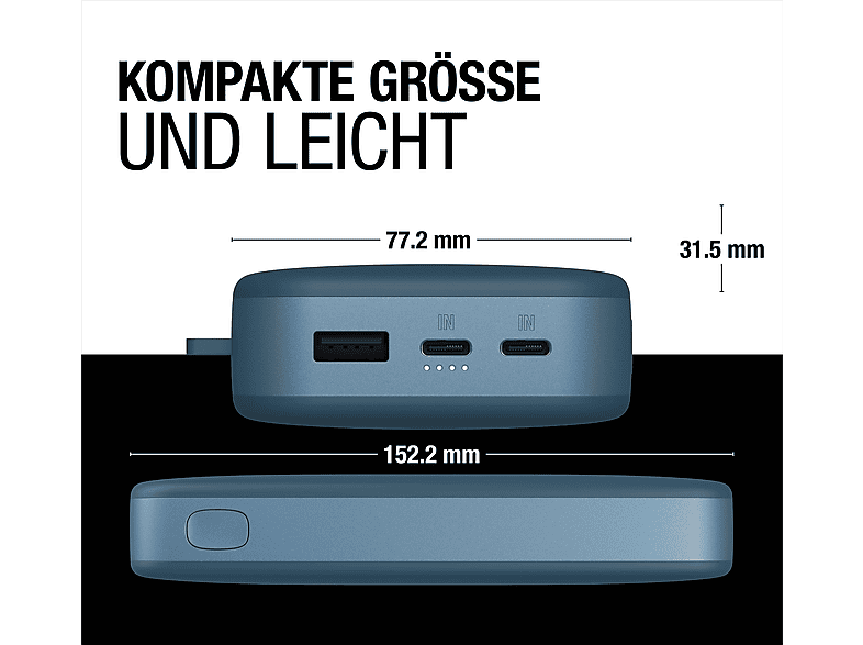 Thumbnail - FRESH N REBEL 2PB24100SG Ultra Fast Charging und 20W Powerbank 24000 mAh Dive Blue