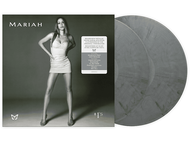 Mariah Carey | Mariah Carey - #1's / metallic silver/black swirl vinyl ...