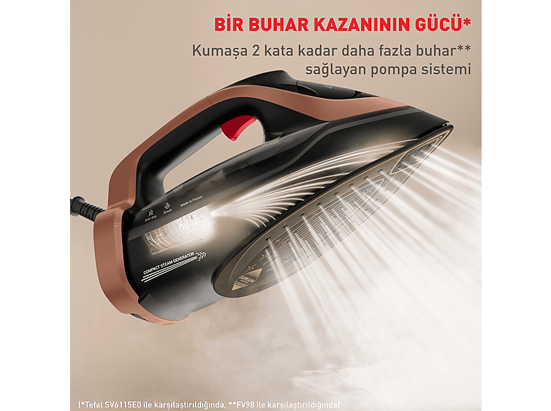 TEFAL Ultimate Power Pro Buharlı Ütü Siyah Kahverengi_3