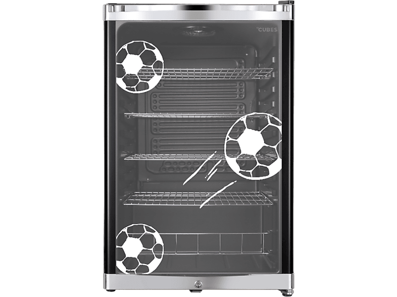 CUBES HC 258 E Getränkekühlschrank (115 l, E, 845 mm hoch, Schwarz)