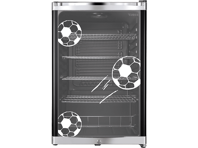 CUBES HC 258 E Getränkekühlschrank (115 l, E, 845 mm hoch}, Schwarz)