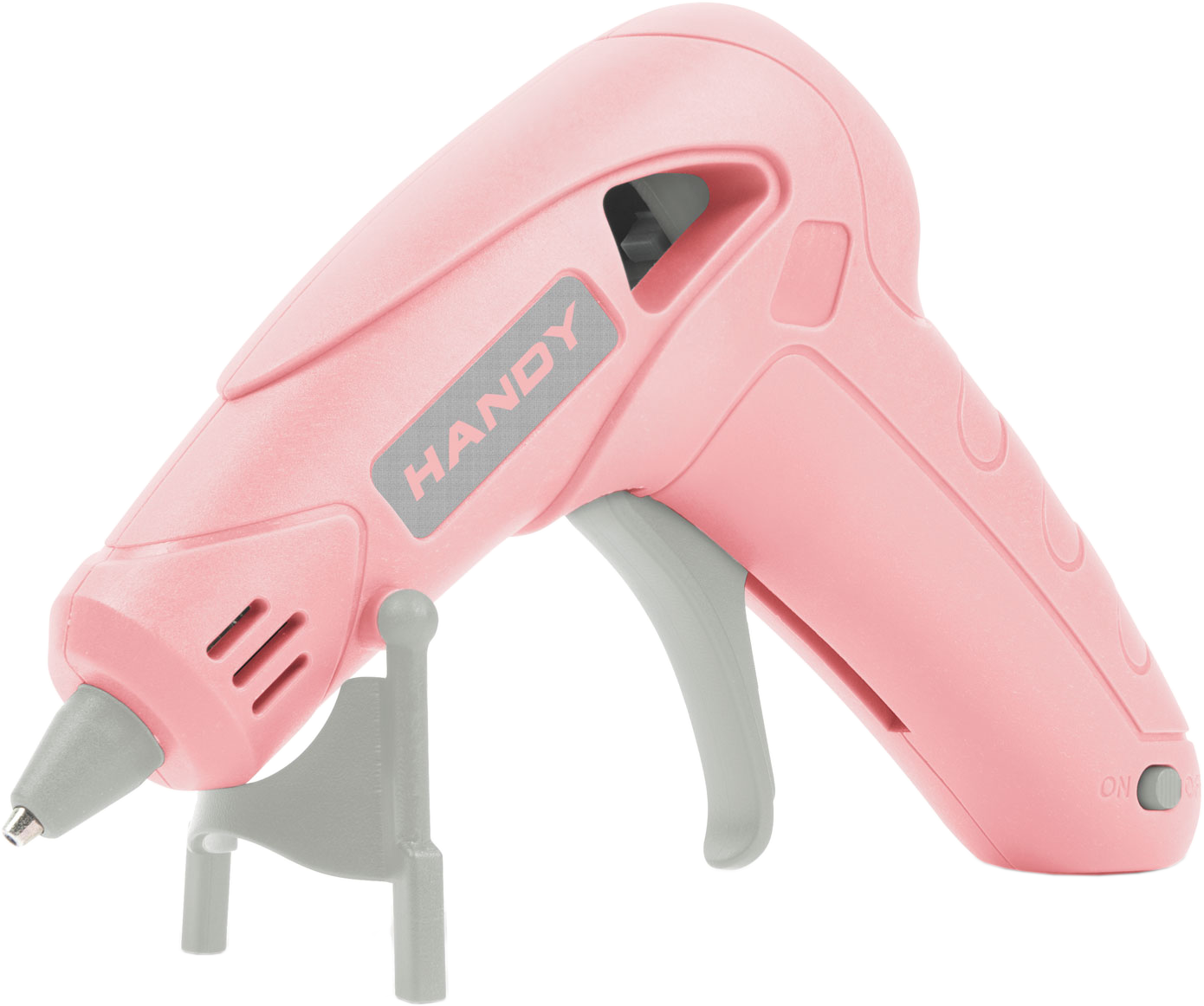 HANDY Ragasztópisztoly, akkumulátoros, Type-C, 7 mm, 10W, babarózsaszín (11100A)