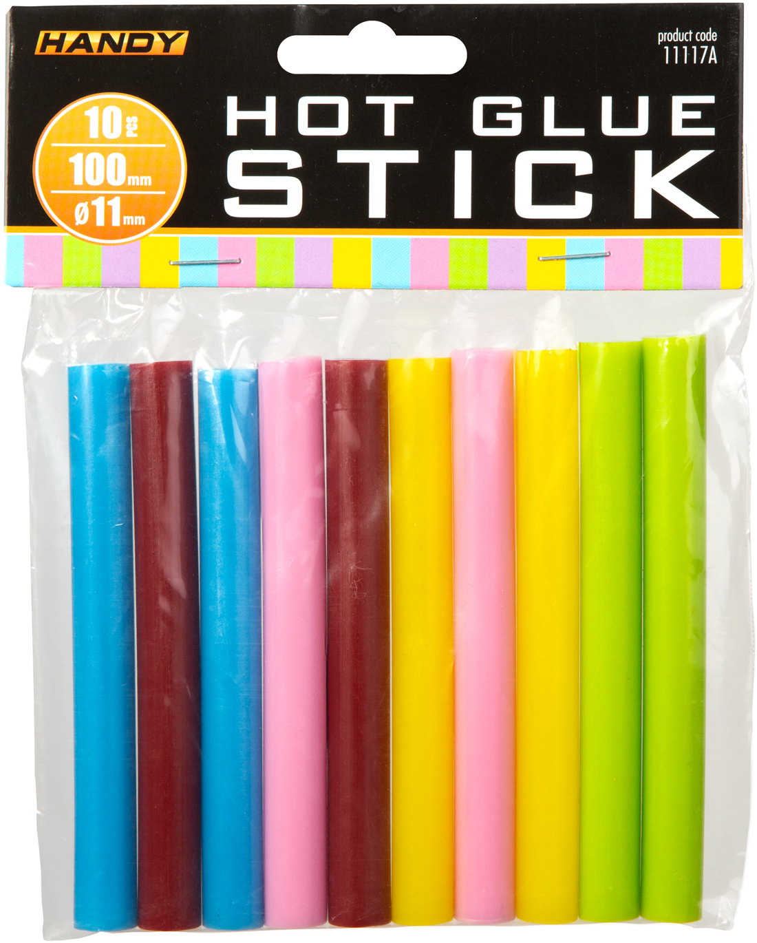HANDY Ragasztórúd, macaron színes, 11 x 100 mm, 10 db (11117A)