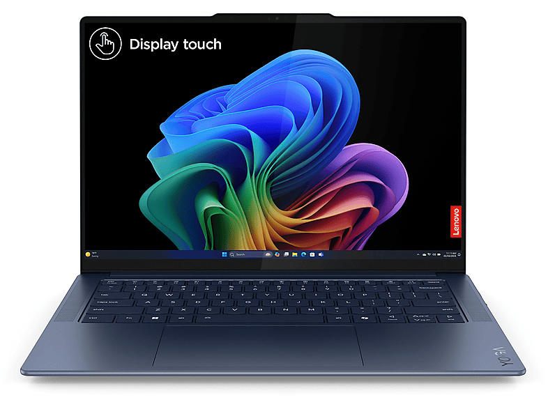Lenovo Yoga Slim 7x Copilot+ PC, 14,5", processore Qualcomm Snapdragon X Elite X1E-78-100, Qualcomm Adreno, 32 GB, 1000 GB Ssd, Blue Notebook