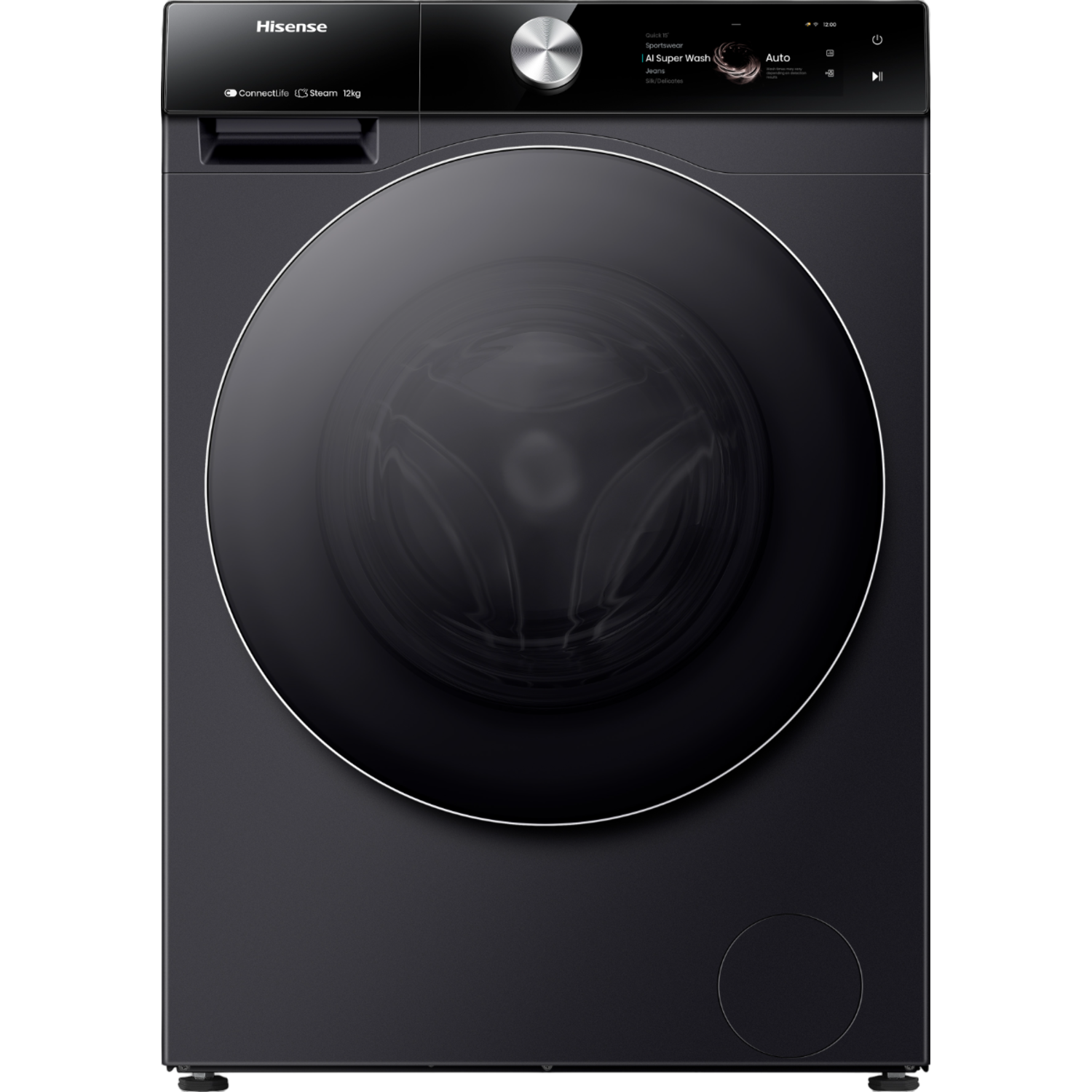 Hisense WF7S1247BB Wasmachine Zwart